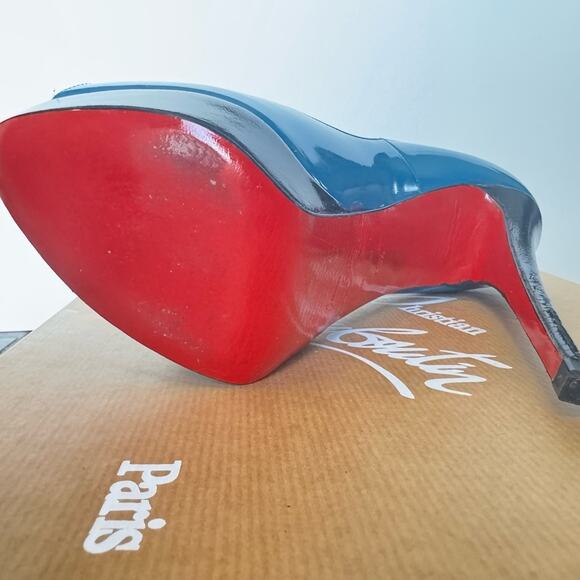 Christian Louboutin Lady Peep 150 Rare Ocean Color w/ Customization | 40.5 - Picture 10 of 16